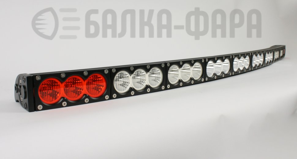 Изогнутая противотуманная LED-балка, 300 Ватт, серия F1 X