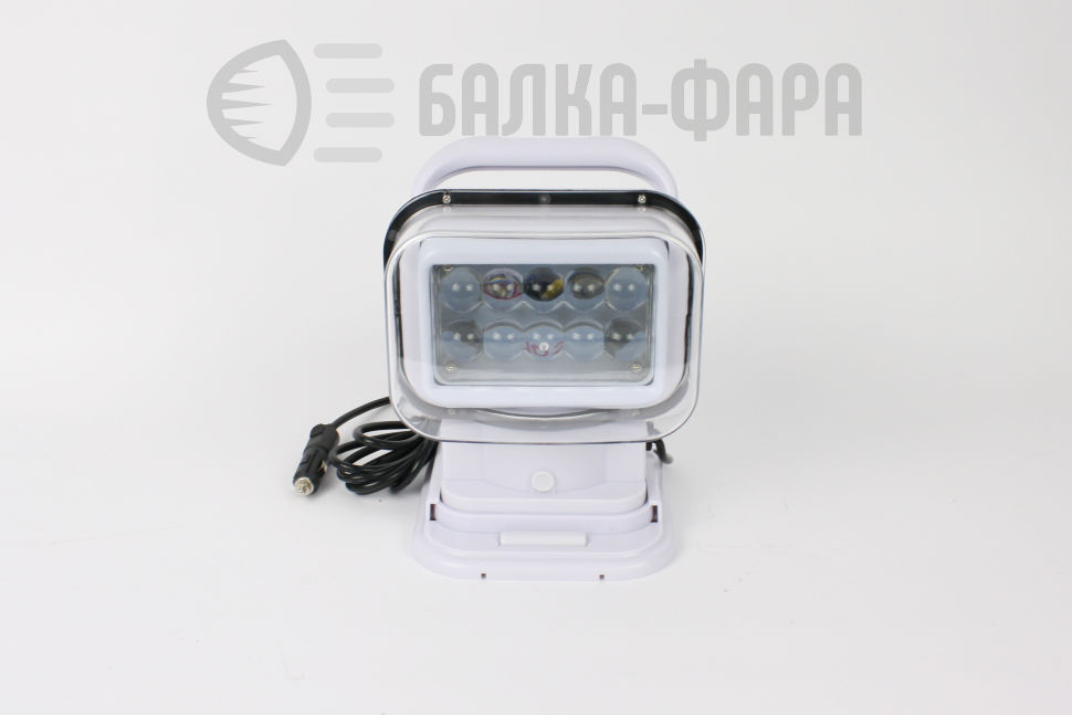 Фара-искатель 12-24V 50W LED с ПДУ белый